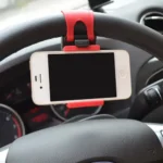 Car Steering Wheel Phone Socket Holder