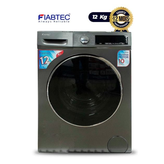 Fiabtec Automatic washing machine – 12Kg – Energy efficient A+++