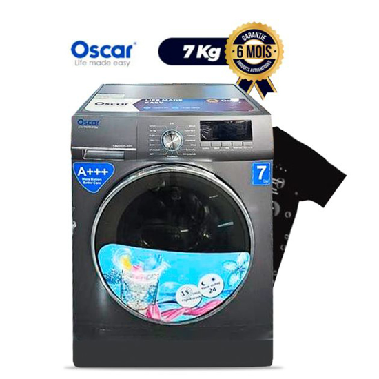OSCAR Automatic Washing Machine 7kg – OSC-WM-700A | Front Load, Grey