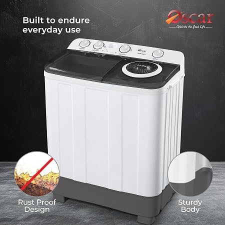 OSCAR Semi-Automatic Washing Machine 10kg – OSC-WM-100SA | White