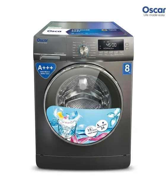 OSCAR Automatic Washing Machine 8kg – OSC-WM-800A | Front Load