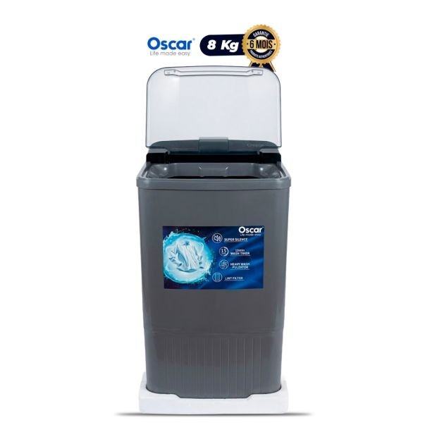 OSCAR Semi-Automatic Washing Machine 8kg – OSC-WM-80SA | White