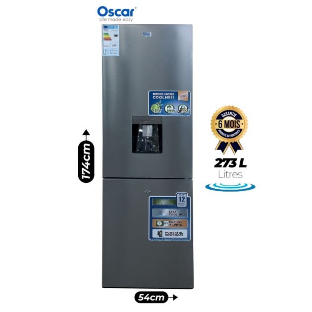 OSCAR Combi Refrigerator 273L – OSC-273RY | Water Dispenser